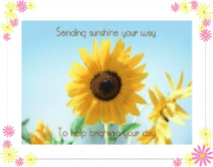 Clipart » Flowers » Sending Sunshine Your Way