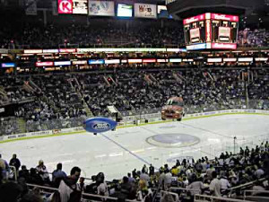 Blimps make the rounds before the game