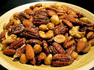 Spiced Nuts... the perfect blend of salt, sweet, and spice for a party ...