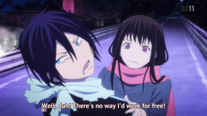 Okay, you know the Cute Face Theory? Scrap that; Noragami sucks.