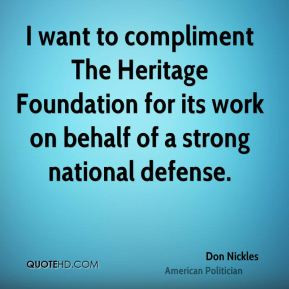 ... Foundation for its work on behalf of a strong national defense