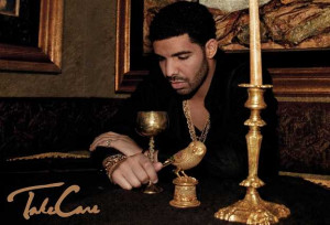Drake In The “Take Care” Artwork With The Candlestick