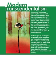 Modern Transcendentalism – Connect Thoreau & Emerson to To