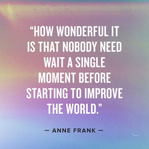 WeWork Inspirational Quote by Anne Frank