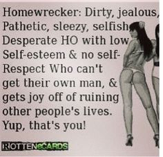 Ecard : for the homewreckers : leave them alone : they're happily ...
