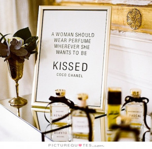 Sexy Quotes Kiss Quotes Coco Chanel Quotes Perfume Quotes