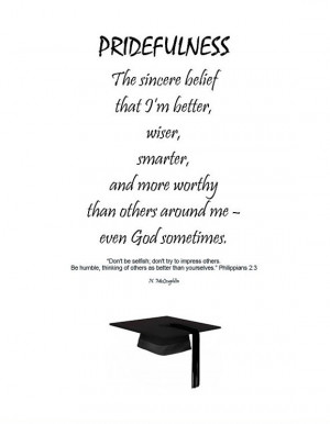 Pride self help personal reflections Bible quotes inspirational ...