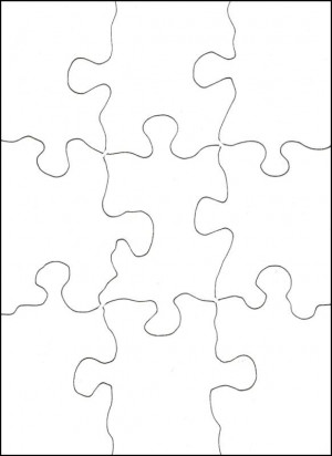 Large Puzzle Piece Template Blank Jigsaw Tattoo Picture