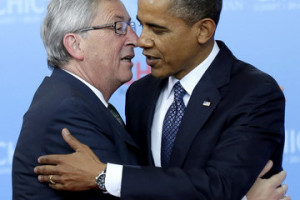 Jean Claude Juncker and Barack Obama Pictures