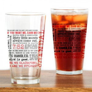 Scandal Quotes Drinking Glass