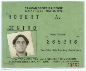 ... De Niro in preparation for Martin Scorsese’s “Taxi Driver