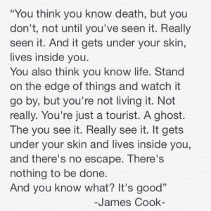 Skins Rise, James Cook. Last words from the serie :'(