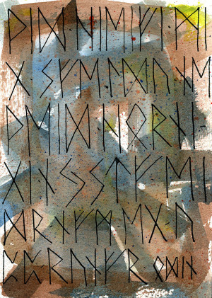 Odin's runes, this time in Icelandic script. (below) You can listen to ...