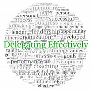 ... delegate that talked about the importance of delegating and working