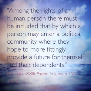 Among the rights of a human person there must be included that by ...