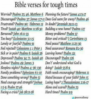 Bible verses, defiantly saving these