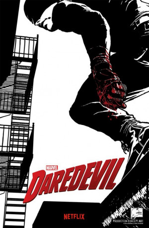 ... art poster for the upcoming Daredevil television series on Netflix