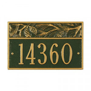 ... Products 4520 Personalized One Line Nagano Pinecone Address Plaque