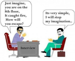 Funny interview cartoon