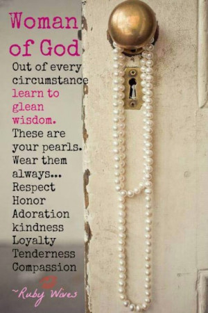 Pearls of wisdom - proverbs 31