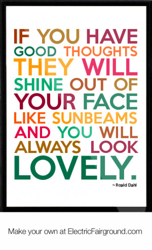 Roald Dahl Framed Quote
