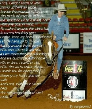 Barrel Racer's Prayer