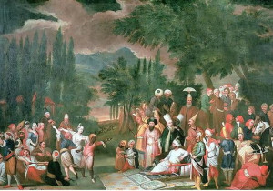 ... :Hunting Party with the Sultan Jean Baptiste Vanmour 18th century.JPG