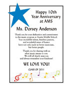 Music Teacher Thank You Gift Wording