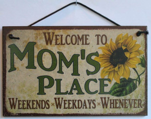 Cute sign idea for Mother's Day!