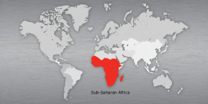 Map of sub Saharan Africa Countries