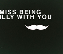 cute, moustache, quote, silly, typography