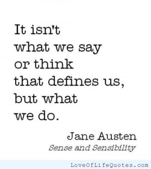Jane Austen Sense and Sensibility quote