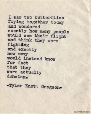 ... not hear the music [Typewriter Series #473 by Tyler Knott Gregson