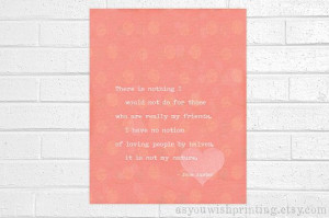 Jane Austen Friends Quote by AsYouWishPrinting