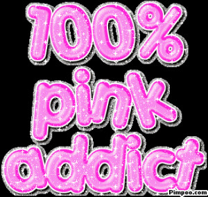 Pink Addict Glitter Graphic