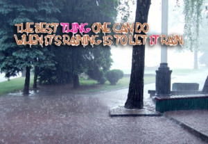 The Best Rain Quote Wallpaper