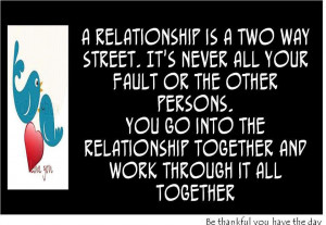always takes two to tango to make a relationship last a relationship ...