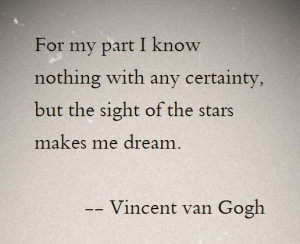 Vincent van Gogh Quote