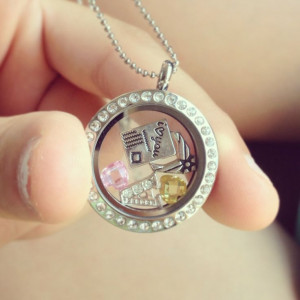 my Air Force girlfriend locket from origami owl.