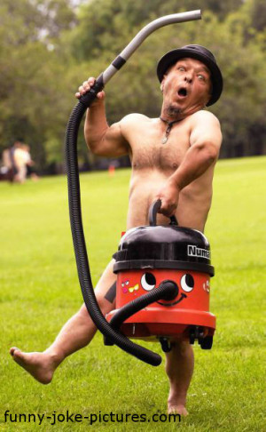 Funny Hoover Vacuum Cleaner Salesman Joke Picture