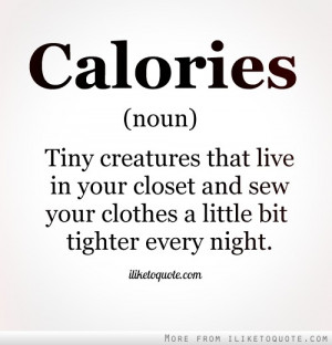 Funny Calorie Quotes