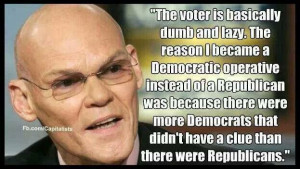 James Carville, admitted 