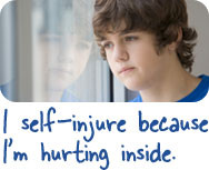 Hurting yourself might help you feel better for a little while, but ...