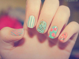 Vintage nails - Nail Designs Picture