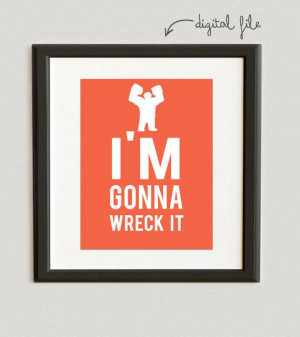 DIGITAL FILE// I'm Gonna Wreck It Wreck It Ralph by beccanicole05, $6 ...