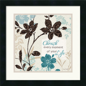 Lisa Audit 'Botanical Touch Quote I' Framed Art Print