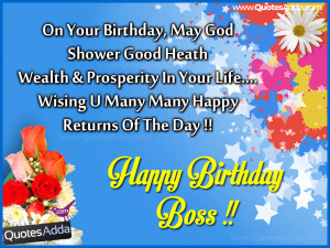 Nice Boss Birthday Messages and Quotes, Birthday Images for Boss, boss ...