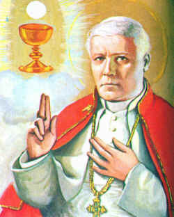 or any blessed saint pope for that matter here is how pope st pius x ...