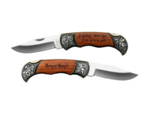 Custom Engraved Quote for Boyfriend Husband Gift Rosewood Pocket Knife ...