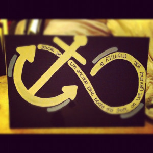 Anchor/infinity sign.